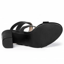 Allegra K YFL284-23 Women Crisscross Open Toe Block Heel Strappy Sandals Shoes 55 Allegra K YFL284-23 Women Crisscross Open Toe Block Heel Strappy Sandals Shoes