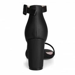 Allegra K Women's High Heels Ankle Strap Chunky Heel Sandals Shoes 81 Allegra K Women's High Heels Ankle Strap Chunky Heel Sandals Shoes