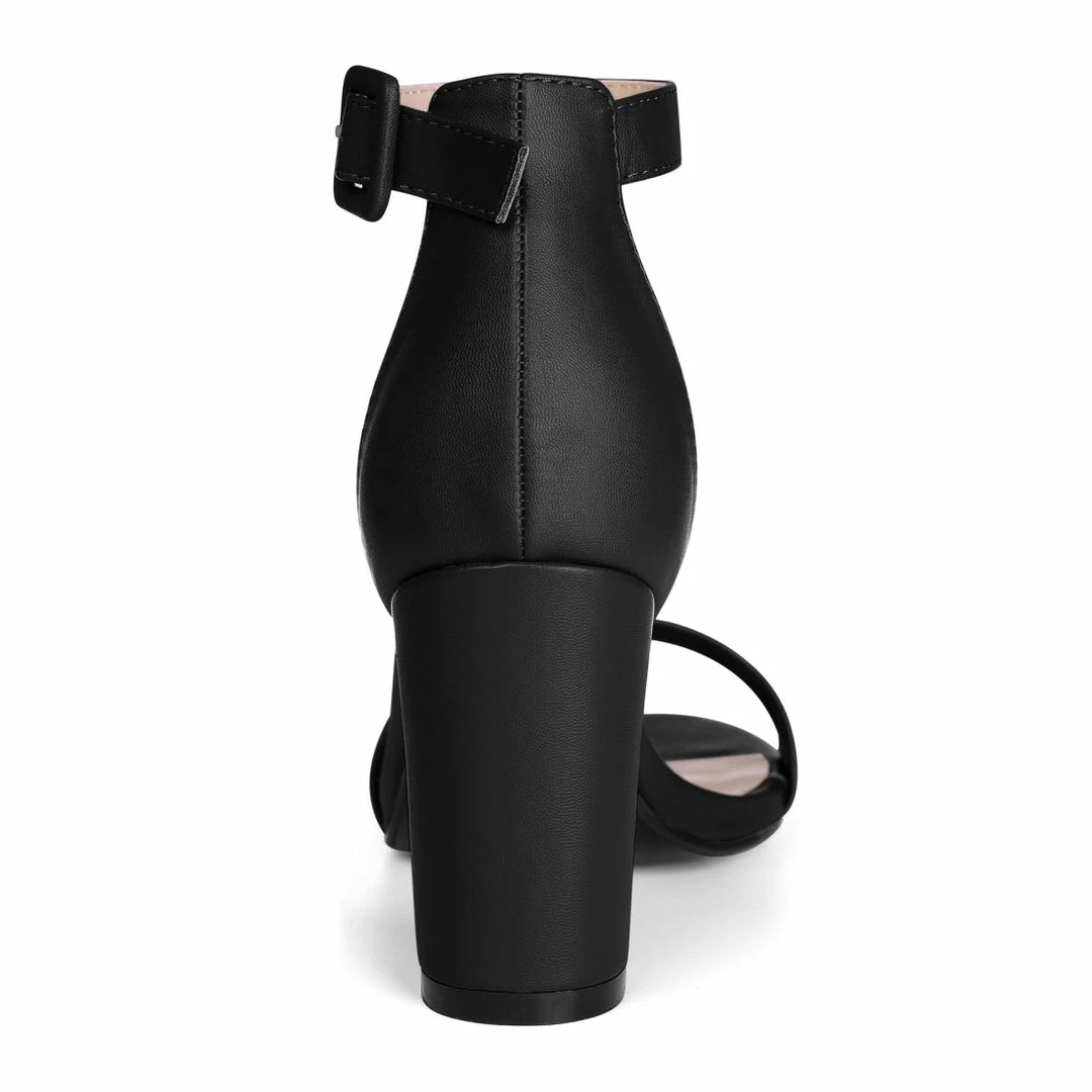 Allegra K Women's High Heels Ankle Strap Chunky Heel Sandals Shoes 40 Allegra K Women's High Heels Ankle Strap Chunky Heel Sandals Shoes