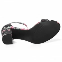 Allegra K Women Open Toe Block Heel Printed Ankle Strap Sandals Shoes 104 Allegra K Women Open Toe Block Heel Printed Ankle Strap Sandals Shoes
