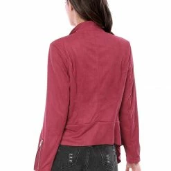 Allegra K Women's Moto Faux Suede Jacket Lightweight Open Front Lapel Draped Outwear Cardigan Clothing 97 Allegra K Women's Moto Faux Suede Jacket Lightweight Open Front Lapel Draped Outwear Cardigan Clothing