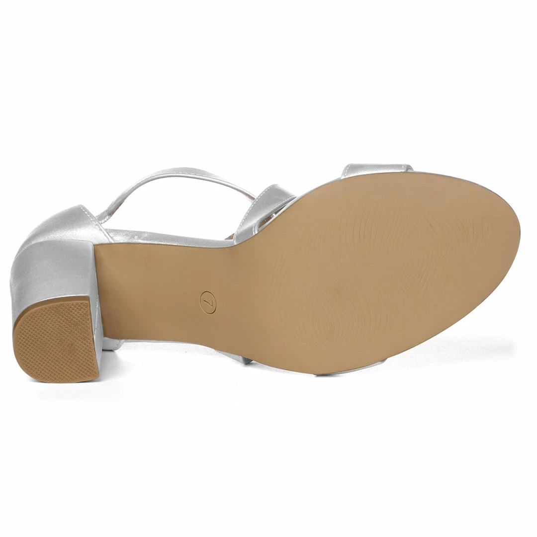 Allegra K HJ284H-03 Women Chunky Heel Crisscross Straps Dress Sandals 21 Allegra K HJ284H-03 Women Chunky Heel Crisscross Straps Dress Sandals