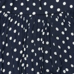 Allegra K Women's Polka Dots Elastic Waist A Line Midi Skirt