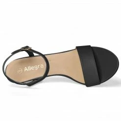 Allegra K Shoes Women Open Toe Stiletto Heel Ankle Strap Dress Sandals