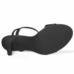 Allegra K Shoes Women Open Toe Stiletto Heel Ankle Strap Dress Sandals