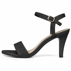 Allegra K Shoes Women Open Toe Stiletto Heel Ankle Strap Dress Sandals