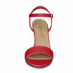 Allegra K Shoes Women Open Toe Stiletto Heel Ankle Strap Dress Sandals