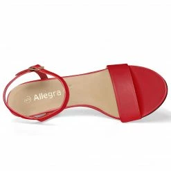 Allegra K Shoes Women Open Toe Stiletto Heel Ankle Strap Dress Sandals