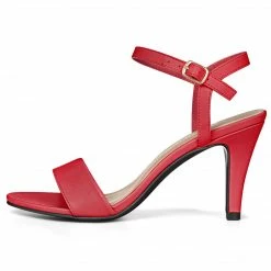 Allegra K Shoes Women Open Toe Stiletto Heel Ankle Strap Dress Sandals