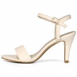 Allegra K Shoes Women Open Toe Stiletto Heel Ankle Strap Dress Sandals