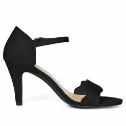 Allegra K Shoes BCA2293-2 Women Stiletto Heel Scalloped Ankle Strap Sandals 57 Allegra K Shoes BCA2293-2 Women Stiletto Heel Scalloped Ankle Strap Sandals