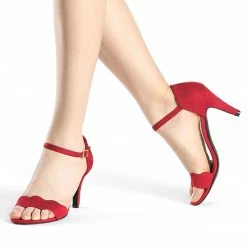 Allegra K Shoes BCA2293-2 Women Stiletto Heel Scalloped Ankle Strap Sandals 45 Allegra K Shoes BCA2293-2 Women Stiletto Heel Scalloped Ankle Strap Sandals