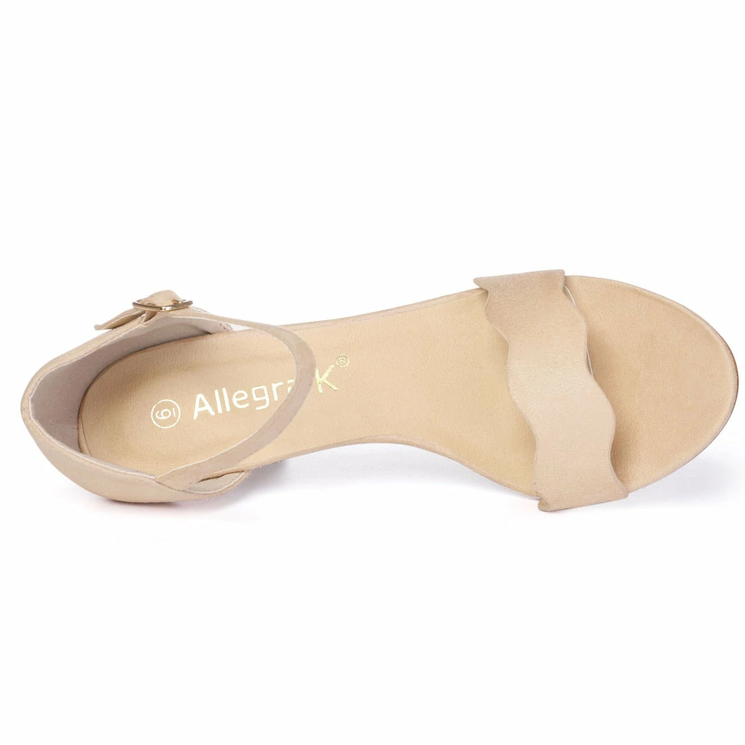 Allegra K Shoes BCA2293-2 Women Stiletto Heel Scalloped Ankle Strap Sandals 13 Allegra K Shoes BCA2293-2 Women Stiletto Heel Scalloped Ankle Strap Sandals