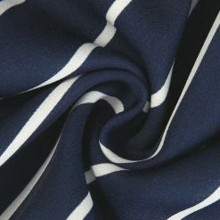 Allegra K Women's Stripes Button Front Elastic Back A Line Midi Skirt 112 Allegra K Women's Stripes Button Front Elastic Back A Line Midi Skirt