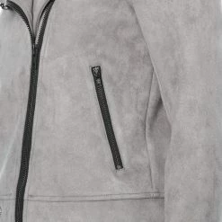 Allegra K Faux Suede Short Jacket With Revere Collar Clothing