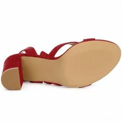 Allegra K Women Open Toe Crisscross Lace Up Chunky Heel Sandals 69 Allegra K Women Open Toe Crisscross Lace Up Chunky Heel Sandals