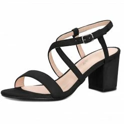 Allegra K Shoes YFL01162-6 Women Open Toe Crisscross Straps Block Heeled Sandals