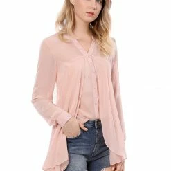 Allegra K Women Allgra K V Neck Layered Chiffon Swing Blouse W Tube Top 23 Allegra K Women Allgra K V Neck Layered Chiffon Swing Blouse W Tube Top