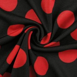 Allegra K V Neck Sleeveless Self Tie Wrap Front Dotted Top