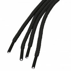 Allegra K 2 Pairs Unisex Thick Solid Colors Round Shoelaces For Leather Shoes Boots