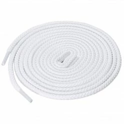 Allegra K 2 Pairs Unisex Thick Solid Colors Round Shoelaces For Leather Shoes Boots