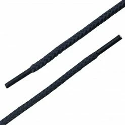 Allegra K 2 Pairs Unisex Thick Solid Colors Round Shoelaces For Leather Shoes Boots