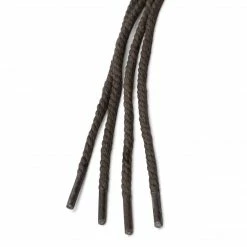 Allegra K 2 Pairs Round Rope Waterproof Braided Waxed Shoelaces For Casual Dress Boots Shoes Accessories