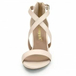 Allegra K HJ284H-03 Women Chunky Heel Crisscross Straps Dress Sandals 38 Allegra K HJ284H-03 Women Chunky Heel Crisscross Straps Dress Sandals