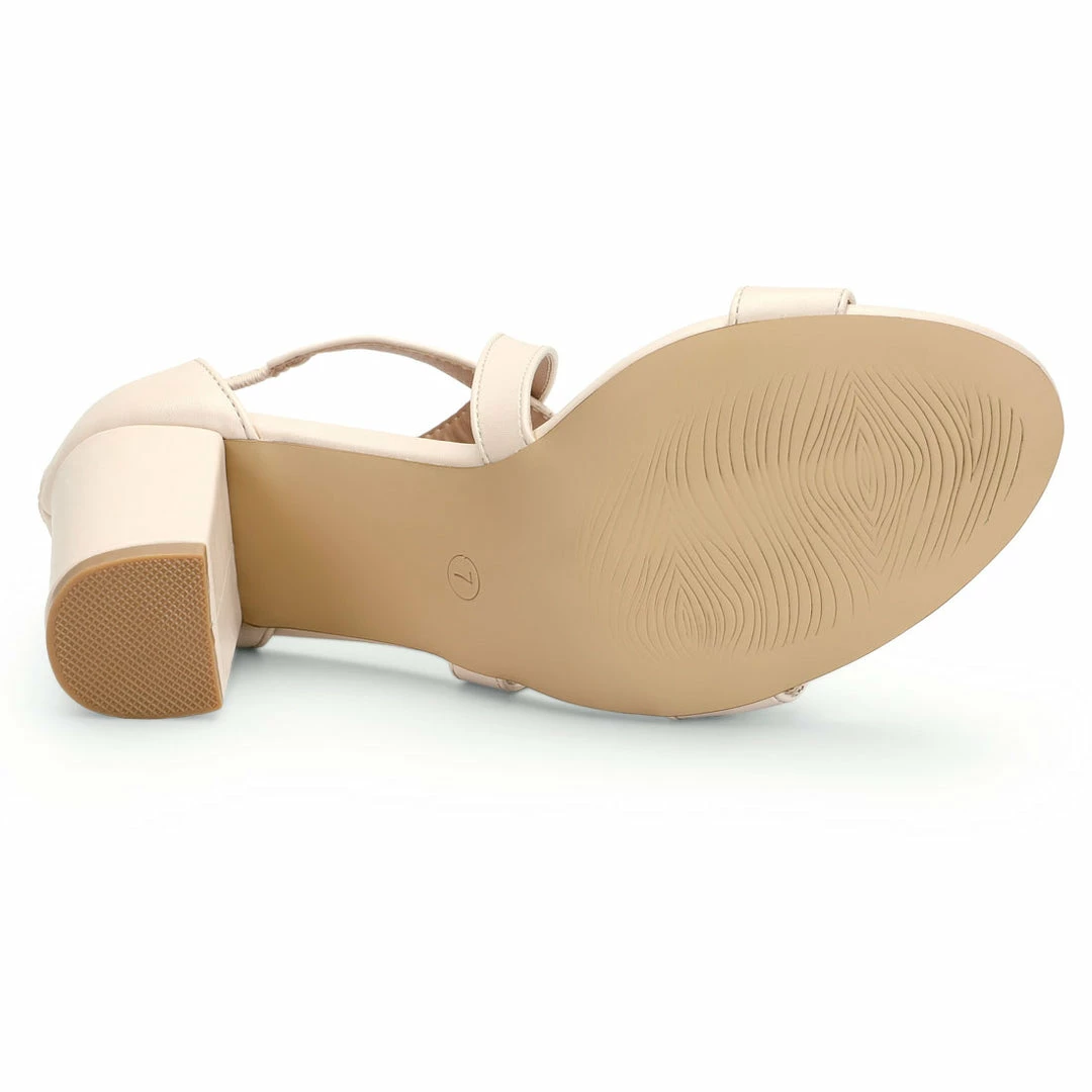 Allegra K HJ284H-03 Women Chunky Heel Crisscross Straps Dress Sandals 14 Allegra K HJ284H-03 Women Chunky Heel Crisscross Straps Dress Sandals