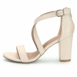 Allegra K HJ284H-03 Women Chunky Heel Crisscross Straps Dress Sandals 43 Allegra K HJ284H-03 Women Chunky Heel Crisscross Straps Dress Sandals