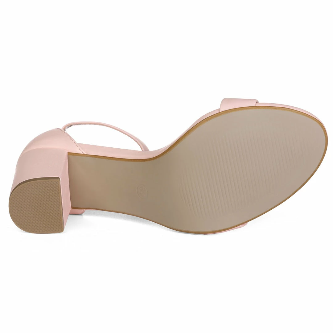 Allegra K Women's High Heels Ankle Strap Chunky Heel Sandals Shoes 28 Allegra K Women's High Heels Ankle Strap Chunky Heel Sandals Shoes