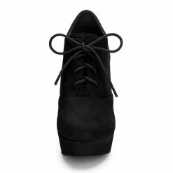 Allegra K Shoes Women's Platform Chunky Heel Lace Up Booties 86 Allegra K Shoes Women's Platform Chunky Heel Lace Up Booties