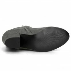 Allegra K Women's Round Toe Block Heel Boots Ankle Booties Shoes