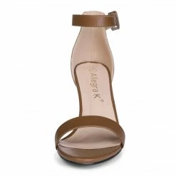 Allegra K Women's High Heels Ankle Strap Chunky Heel Sandals Shoes 59 Allegra K Women's High Heels Ankle Strap Chunky Heel Sandals Shoes