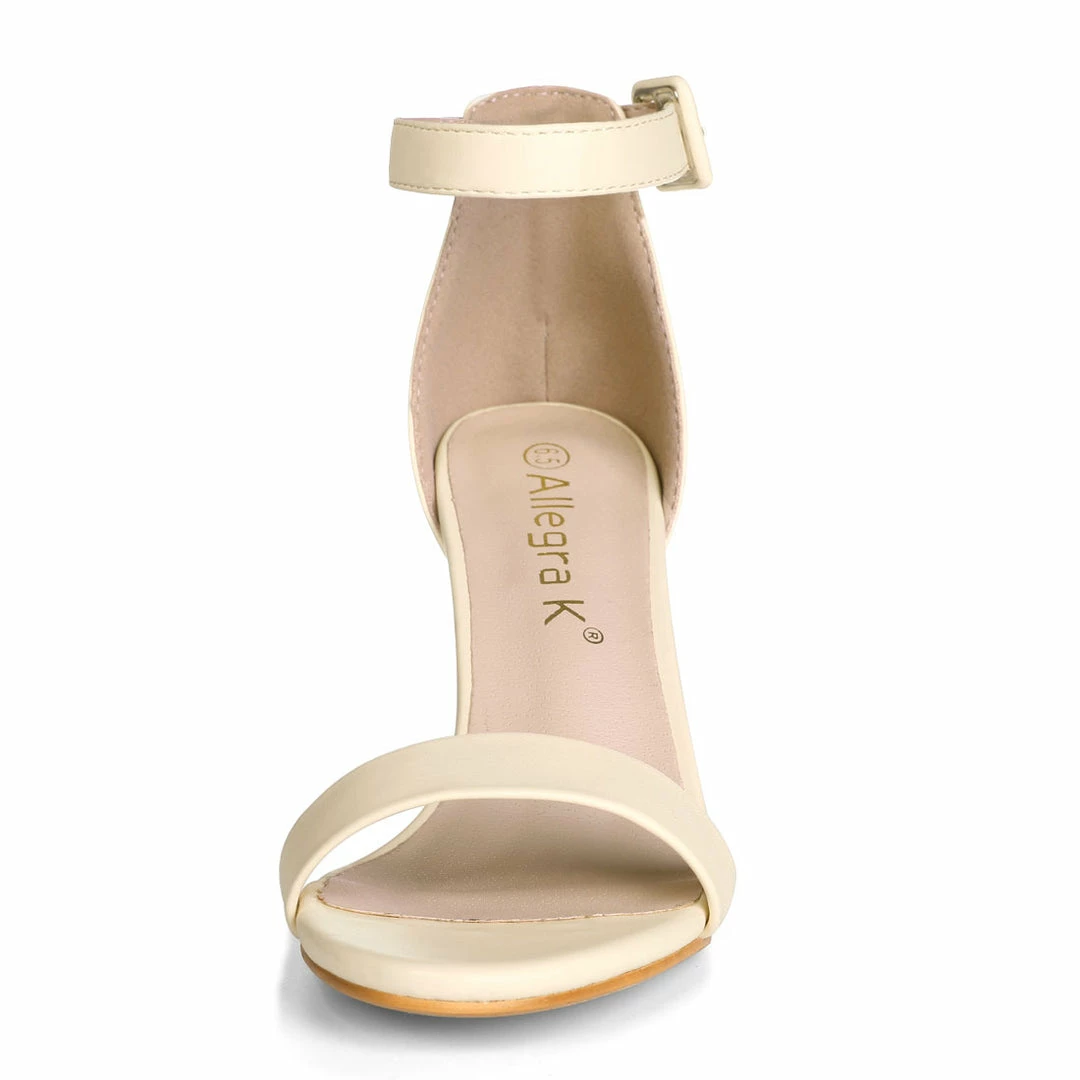 Allegra K Women's High Heels Ankle Strap Chunky Heel Sandals Shoes 11 Allegra K Women's High Heels Ankle Strap Chunky Heel Sandals Shoes