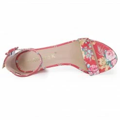 Allegra K Women Open Toe Block Heel Printed Ankle Strap Sandals Shoes 75 Allegra K Women Open Toe Block Heel Printed Ankle Strap Sandals Shoes