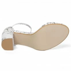 Allegra K Women Open Toe Block Heel Printed Ankle Strap Sandals Shoes 69 Allegra K Women Open Toe Block Heel Printed Ankle Strap Sandals Shoes