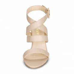 Allegra K YFL284-23 Women Crisscross Open Toe Block Heel Strappy Sandals Shoes 38 Allegra K YFL284-23 Women Crisscross Open Toe Block Heel Strappy Sandals Shoes