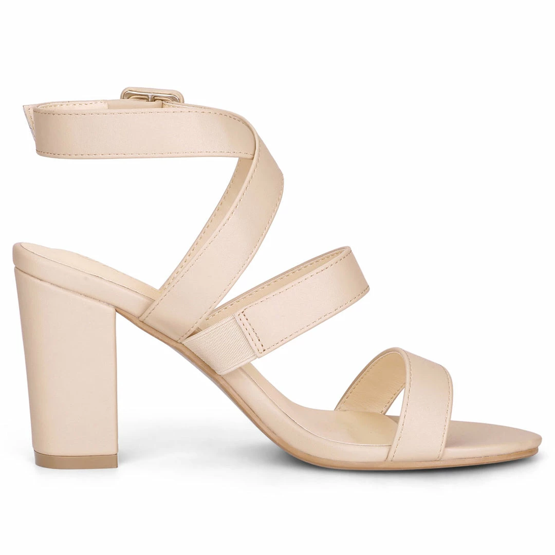 Allegra K YFL284-23 Women Crisscross Open Toe Block Heel Strappy Sandals Shoes 15 Allegra K YFL284-23 Women Crisscross Open Toe Block Heel Strappy Sandals Shoes