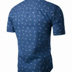 Allegra K Men's Shirts Short Sleeve Button Down Floral Printed Shirt 43 Allegra K Men's Shirts Short Sleeve Button Down Floral Printed Shirt