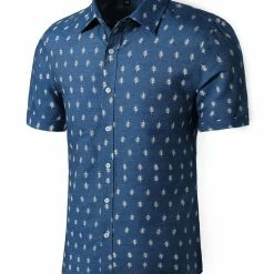 Allegra K Men's Shirts Short Sleeve Button Down Floral Printed Shirt 55 Allegra K Men's Shirts Short Sleeve Button Down Floral Printed Shirt