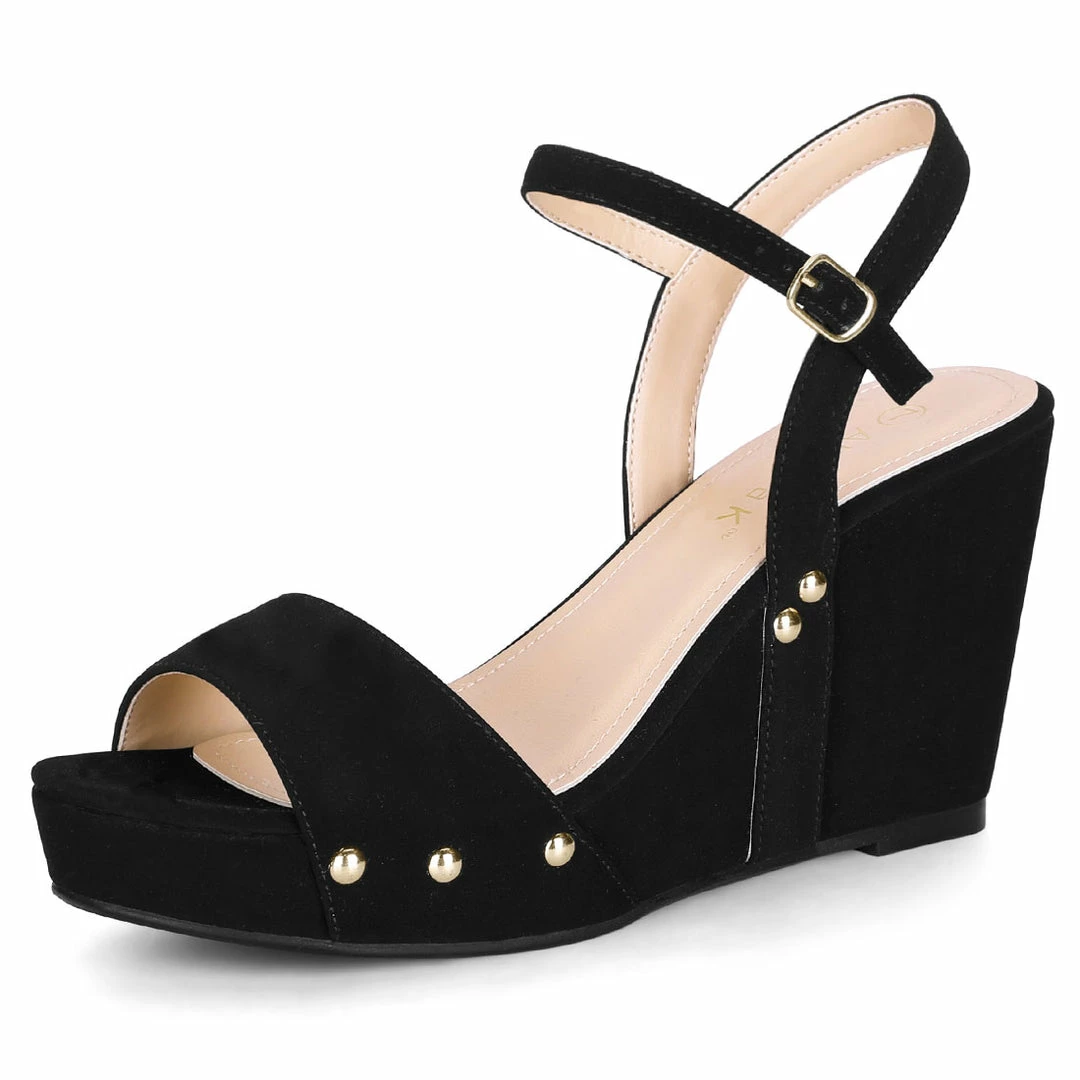 Allegra K Shoes Women's Single Strap Wedge Platform Heel Sandals 17 Allegra K Shoes Women's Single Strap Wedge Platform Heel Sandals