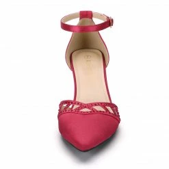 Allegra K Women's Pointed Toe Rhinestone Kitten Heel Pumps 32 Allegra K Women's Pointed Toe Rhinestone Kitten Heel Pumps