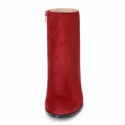 Allegra K Shoes YFLA5022-3 Women Round Toe Block Heel Ankle Booties