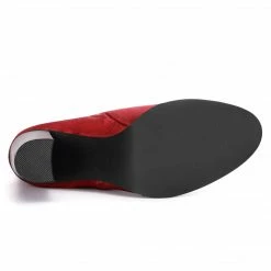 Allegra K Shoes YFLA5022-3 Women Round Toe Block Heel Ankle Booties