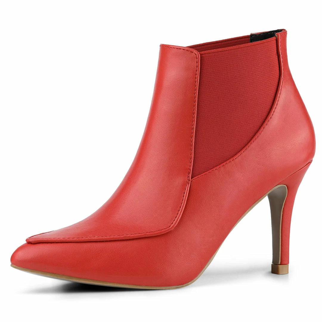 Allegra K Shoes Women Pointed Toe Stiletto High Heel Chelsea Booties 38 Allegra K Shoes Women Pointed Toe Stiletto High Heel Chelsea Booties