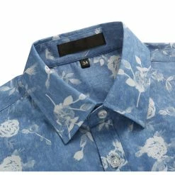 Allegra K Men's Shirts Short Sleeve Button Down Floral Printed Shirt 38 Allegra K Men's Shirts Short Sleeve Button Down Floral Printed Shirt