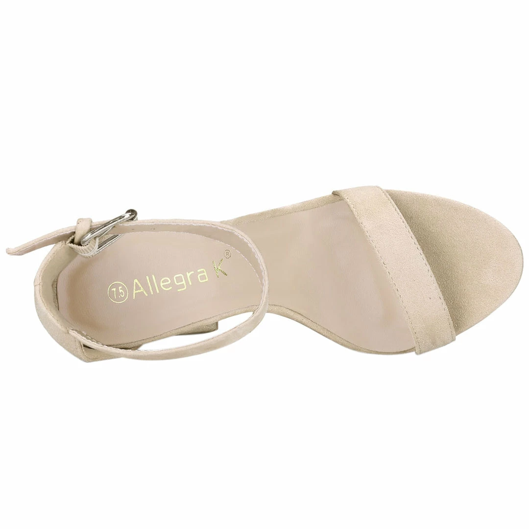 Allegra K Women's Platform High Heel Ankle Strap Chunky Heels Sandals 13 Allegra K Women's Platform High Heel Ankle Strap Chunky Heels Sandals