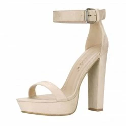 Allegra K Women's Platform High Heel Ankle Strap Chunky Heels Sandals 37 Allegra K Women's Platform High Heel Ankle Strap Chunky Heels Sandals