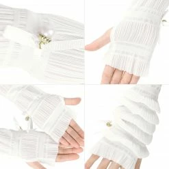 Allegra K 1 Pcs Outdoor Sun Block Soft Long Arm Sunscreen Sleeves Fingerless Gloves For Women Accessories 20 Allegra K 1 Pcs Outdoor Sun Block Soft Long Arm Sunscreen Sleeves Fingerless Gloves For Women Accessories